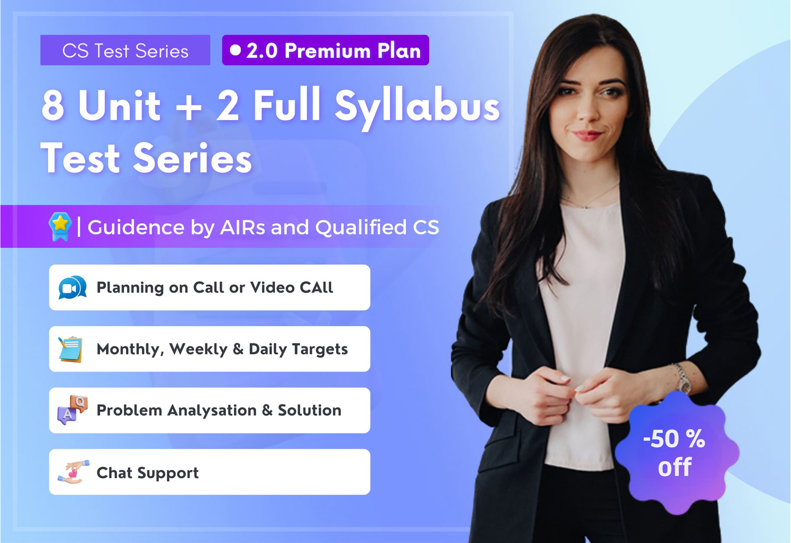 8Unit + 2 Full Syllabus 2.0 Premium Test - CS Professional New