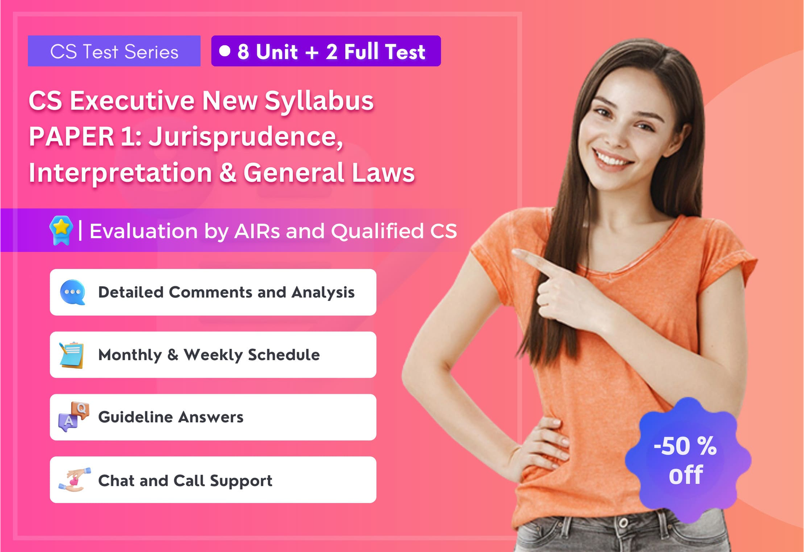 CS EXECUTIVE NEW PAPER 1:  Jurisprudence, Interpretation & General Laws (8 + 2) NEW SYLLABUS