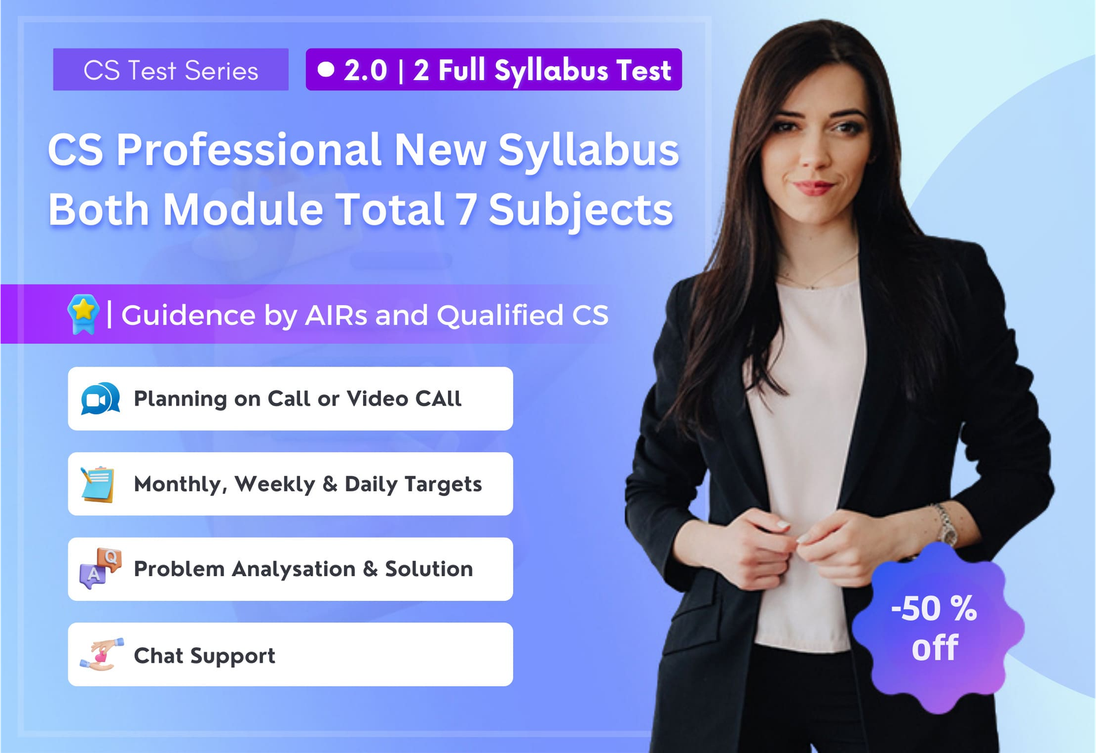 CS Professional New Syllabus Both Modules 2.0 (2 Full Syllabus Test) NEW SYLLABUS